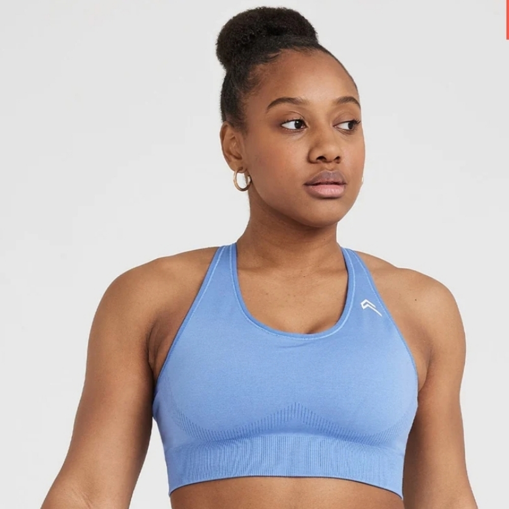 Oner Active CLASSIC SEAMLESS 2.0 BRALETTE. Denim blue small